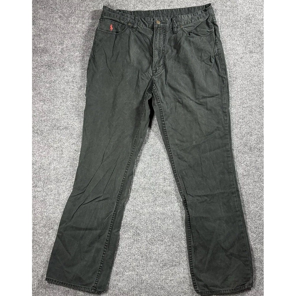 Polo Jeans Vintage 67 Mens 36x32 Faded Black RL Dungarees Denim Fits 34x32